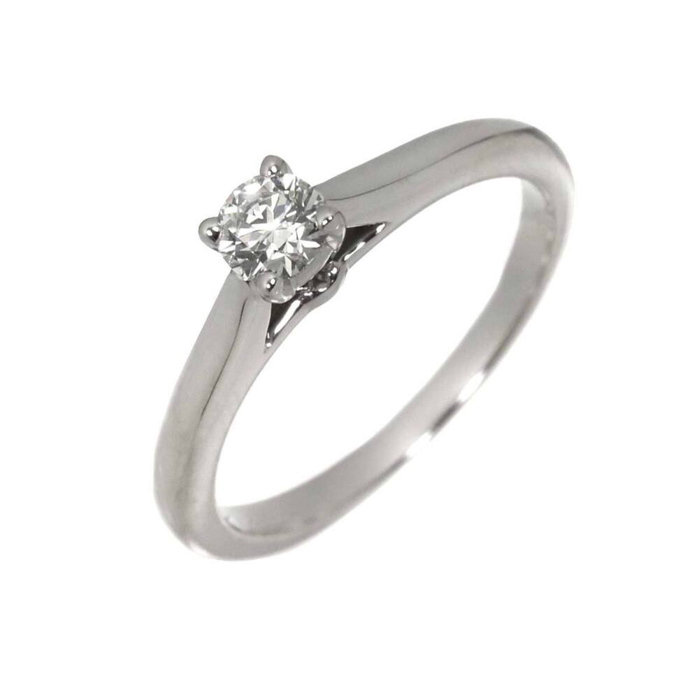 CARTIER Silver Diamond 1895 Ring #47